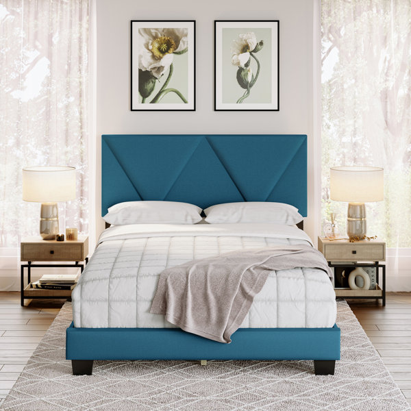 Boyd Sleep Calais Upholstered Linen Platform Bed & Reviews Wayfair